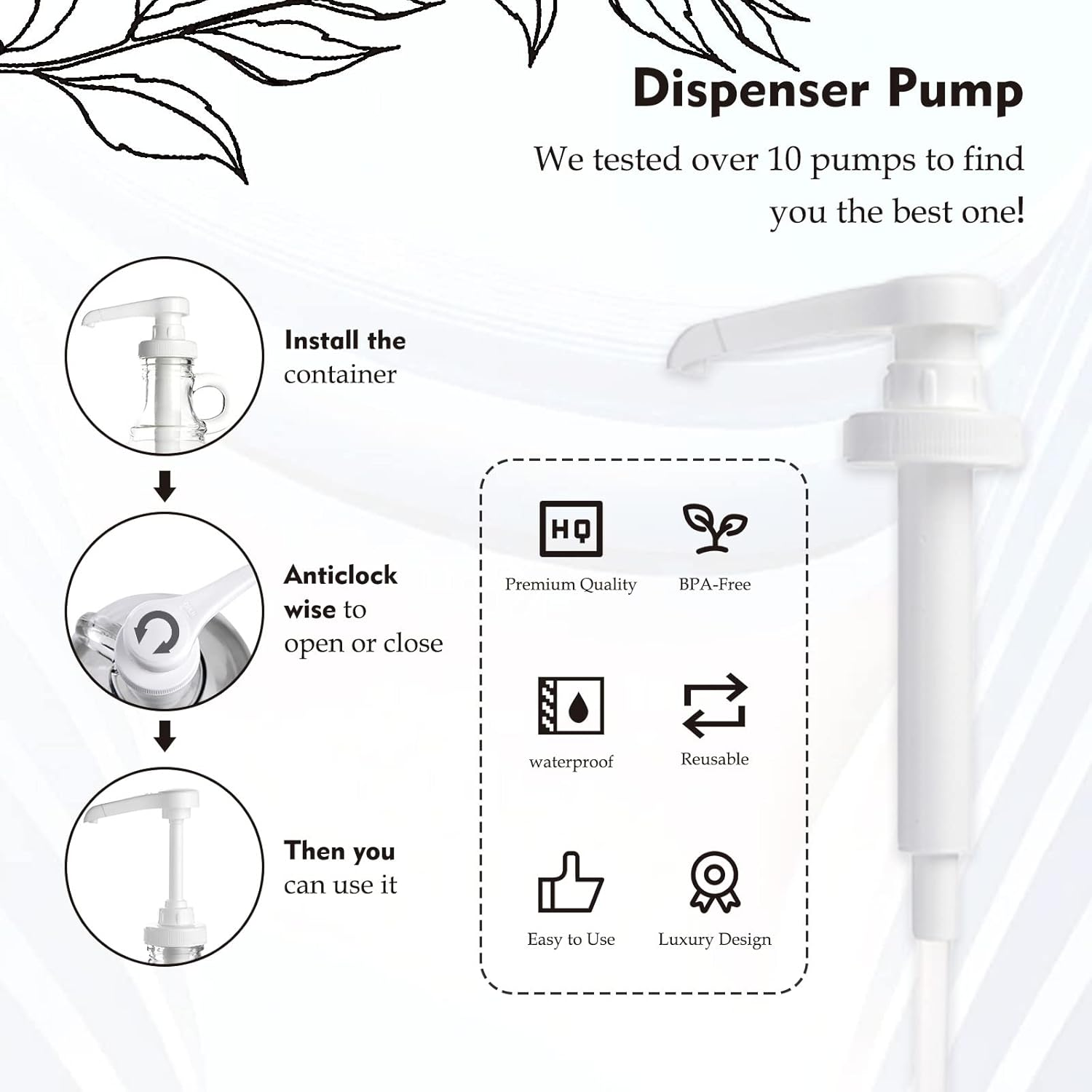 2 Pcs Glass Laundry Detergent Dispenser, Half Gallon Liquid Laundry Soap Dispenser for Laundry Room (64 Oz. Each), Laundry Detergent Bottles with Pump Dispenser -Includes Labels, Funnel, Measuring Cup