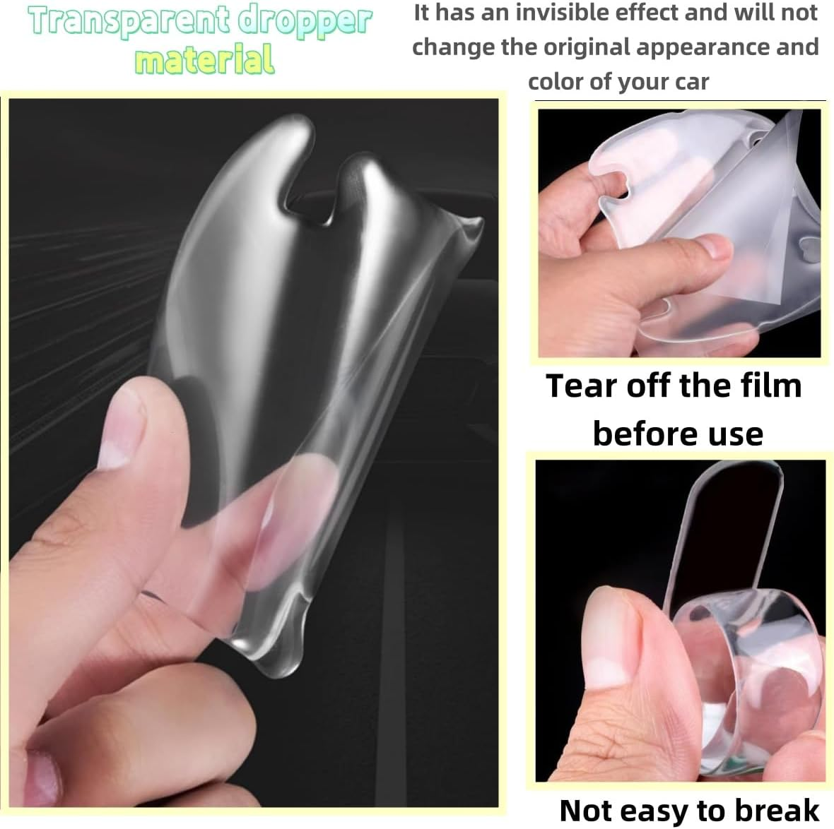 8 Pieces Transparent Door Handle Protection Sticker Set,Anti-Scratch Cup Coating, Universal Design, Paint and Bowl Protection, Car Protector Invisible Film image number 4