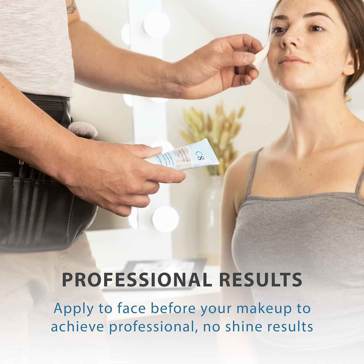 OC8 Professional anti Shine Mattifying Gel: Oil Control Mattifier Formula for Face - Matte Finishing Gel Controls Oily Skin, Reduces Shine, Redness for Eight Hours - 1.6 Ounces image number 5