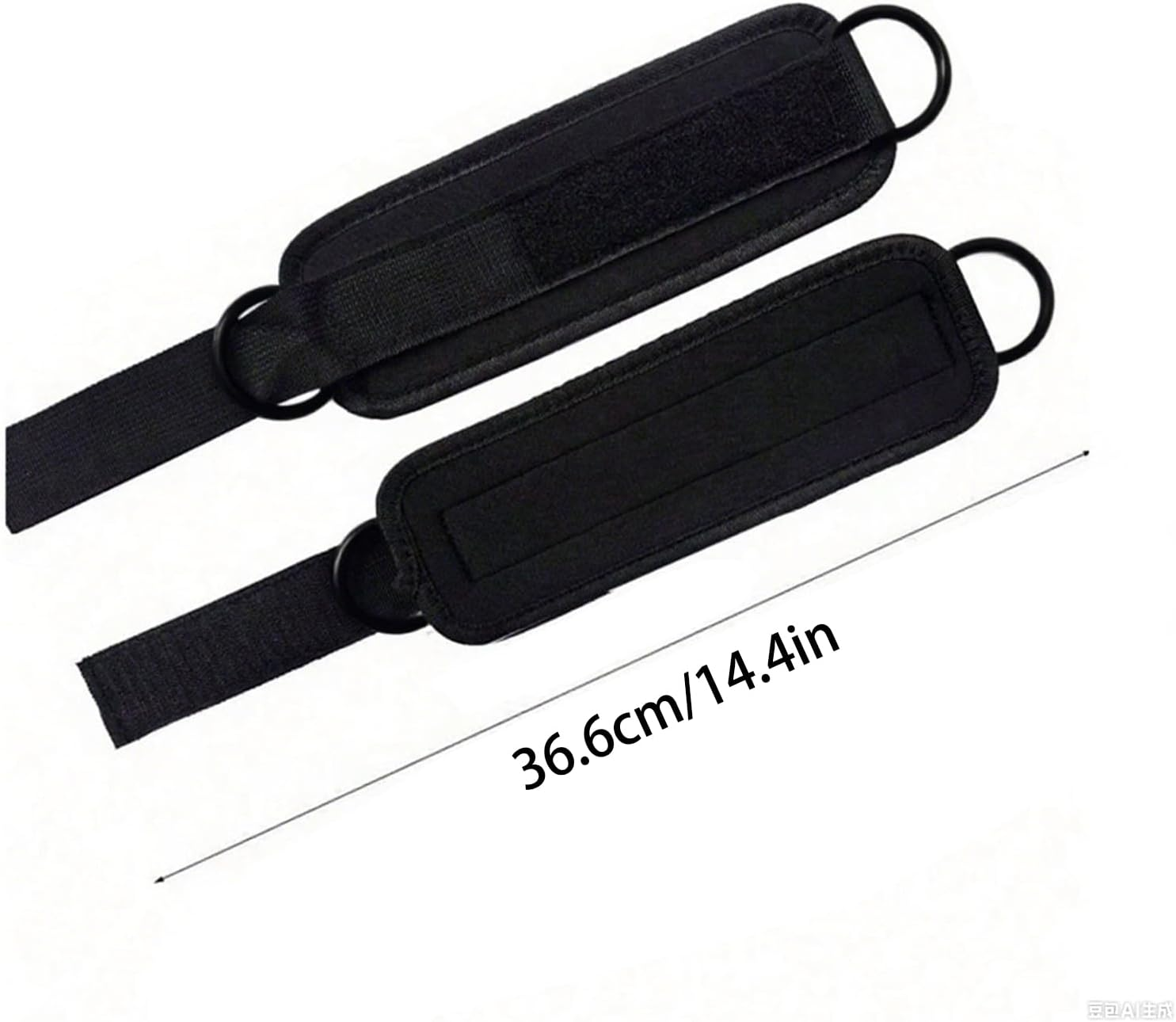 CTOUUGRS Ankle Straps for Cable Machine with Padded Double D-Rings for Kickbacks Glute Workouts Leg Extensions Curls Adjustable Comfort Ankle Cuff for Gym Accessories 2Pcs image number 5