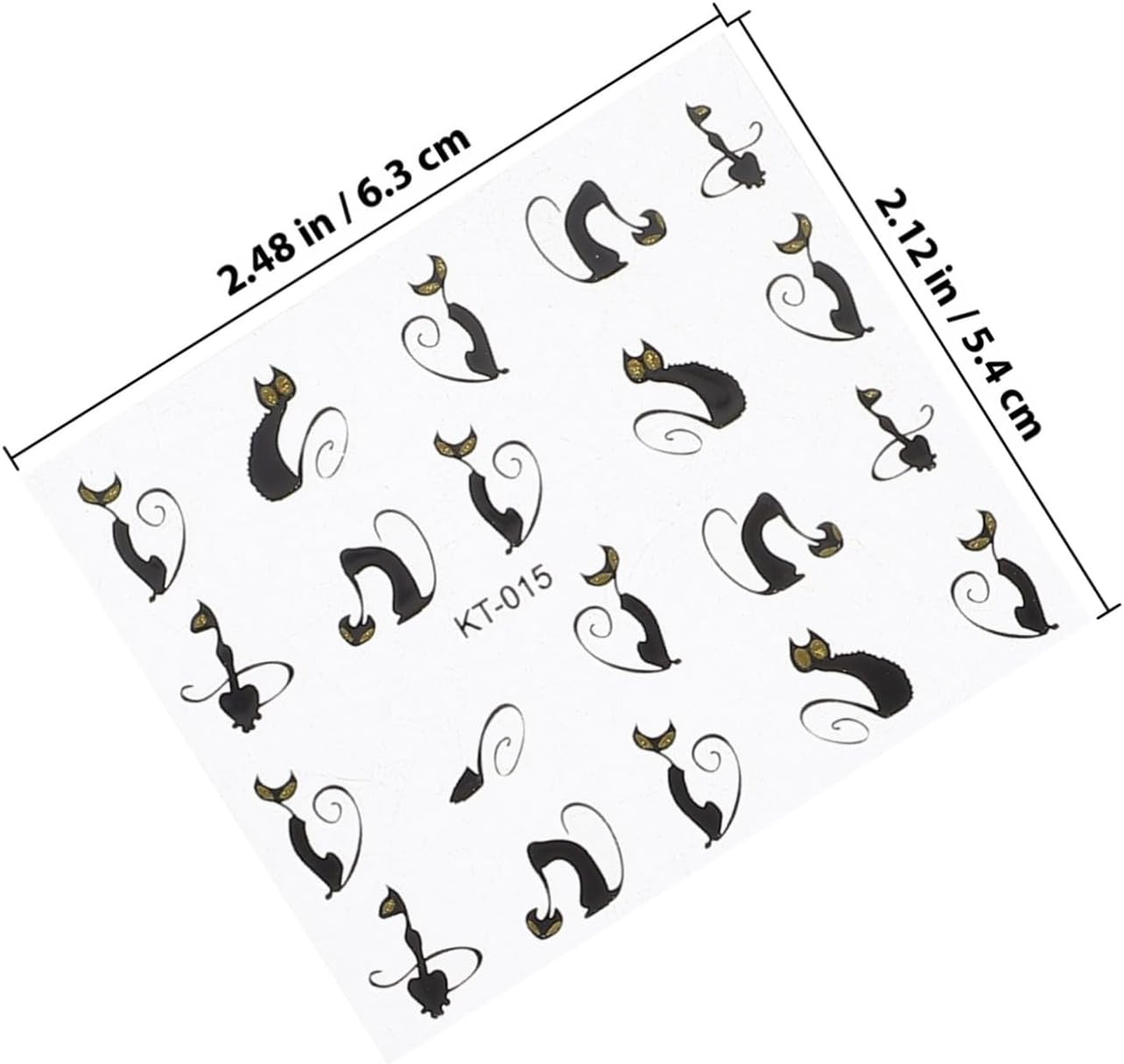 SOLUSTRE 16Pcs Simulation Nail Decals Self-Adhesive Adorable Animal Pattern Nail Art Stickers for DIY Home Party Use image number 1