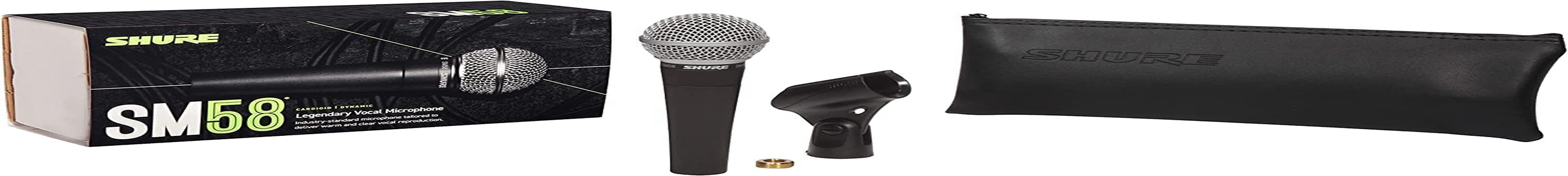 Shure SM58-LC Vocal Microphone, Cardioid, Black image number 1