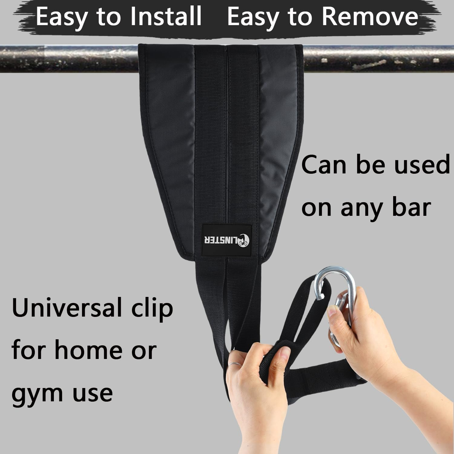 Hanging Ab Straps for Pull up Bar (Pair), Rip Resistant Heavy Duty Ab Sling Straps Padded Arm Support Slings for Ab Workout, Leg Raises and Knee Ups, Pull up Straps for Men Women