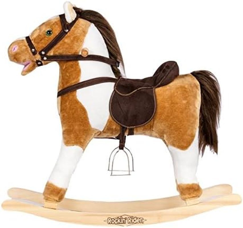 Rockin' Rider Turbo Rocking Horse Ride On, White image number 1