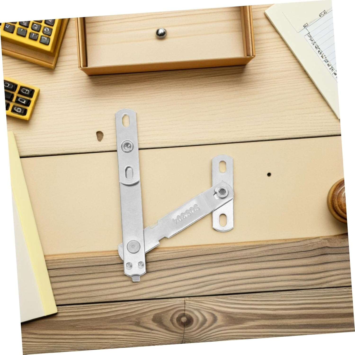 Toddmomy 4 Sets Stainless Steel Window Limiter for Casement and Sliding Windows Safety Opening Restrictor Lock Security Stopper for Home Ventilation Control Silver image number 6