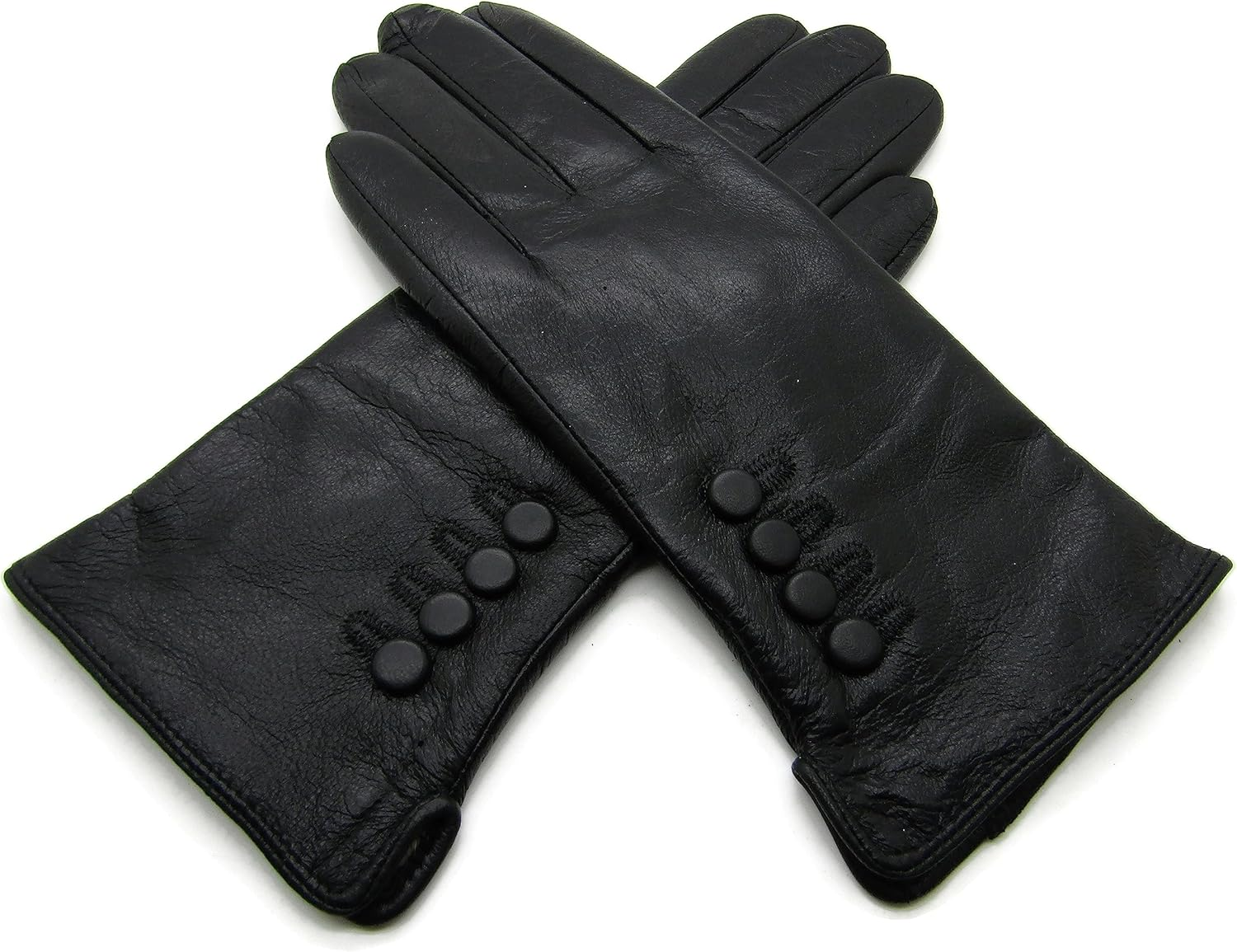 Theglovehut Womens Ladies Genuine Soft Leather Gloves Fully Fleece Lined Winter Warm image number 4