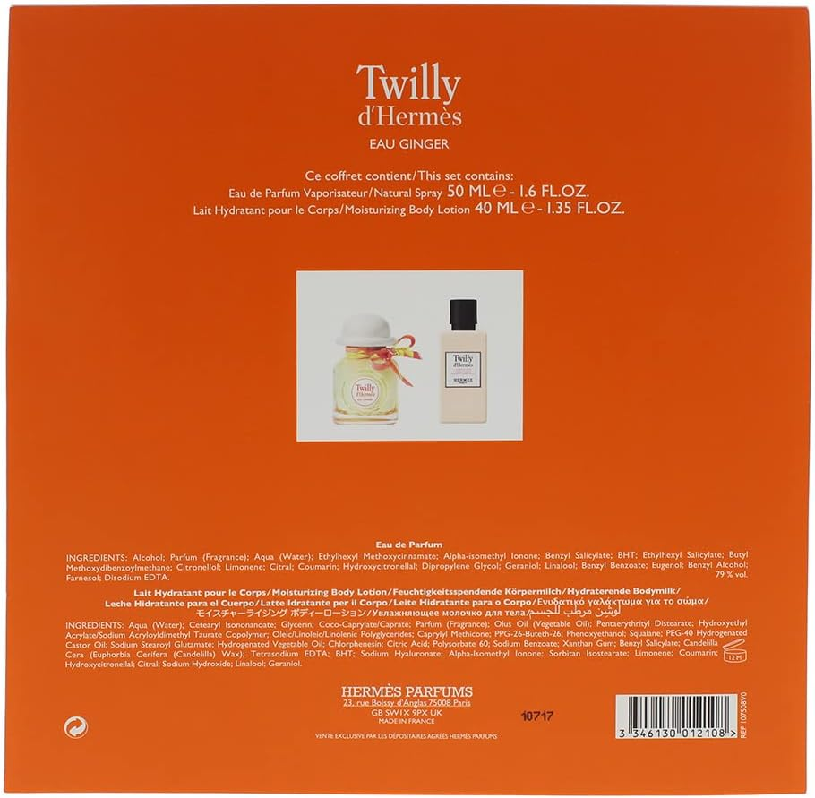 Hermes Women'S Twilly D'Hermes Eau Ginger 2 Pieces Gift Set (EDP 50Ml + Body Lotion 35Ml) image number 1