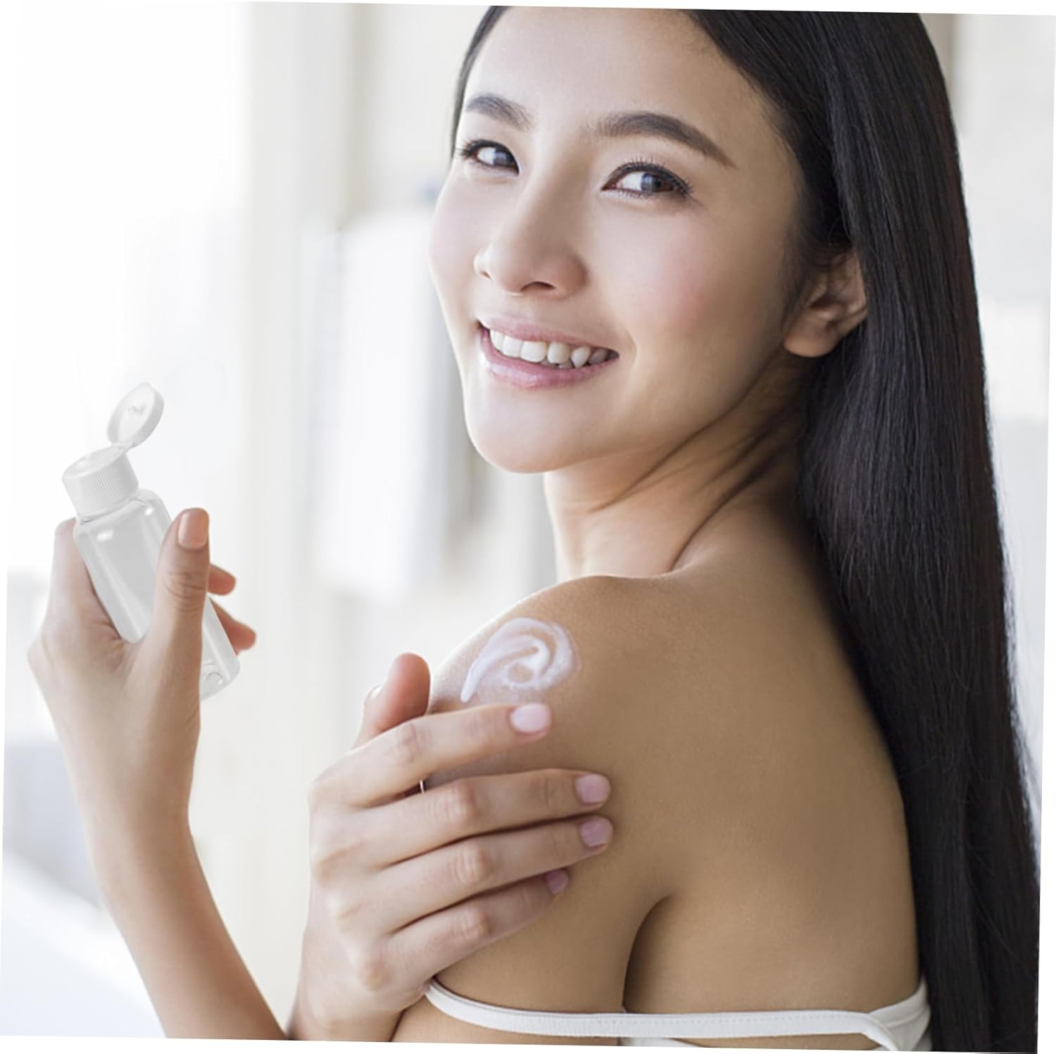 Minkissy 10-Pack 50Ml Travel Empty Plastic Bottles with Lid Leakproof Sample Containers for Cosmetics Travel Accessories for Personal Care Random Color image number 3