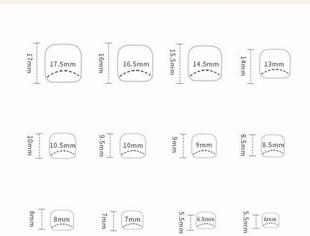 Image Square Beauty Press-On Toe Nails Set (Mermaid Magic, Short) image number 1
