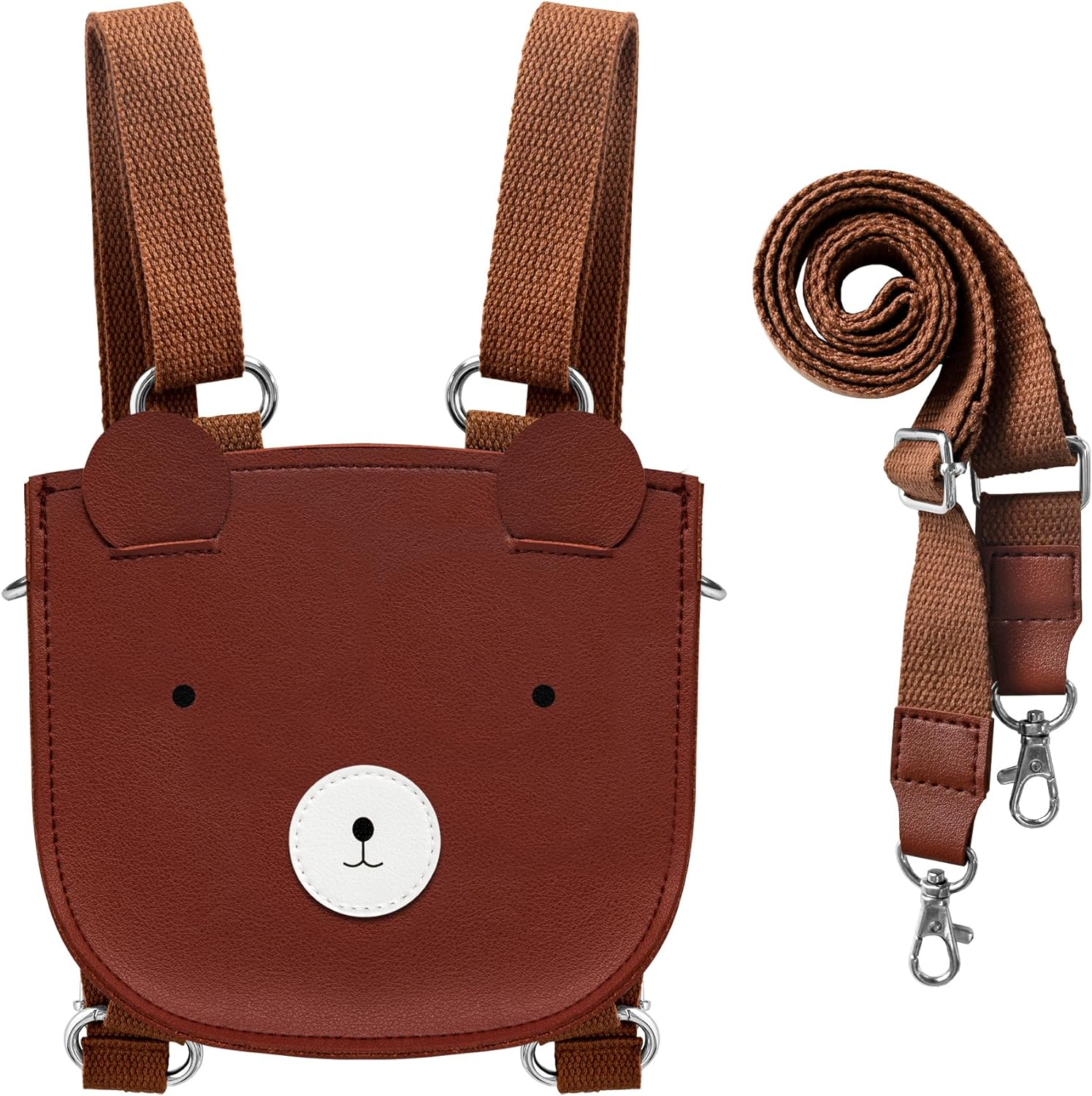 Kids Backpack Children'S Shoulder Bag Girls Mini Backpack Boys Crossbody Bag Teenage Purse Cute Animal Bag 2-In-1 Style Small Size for 3 Years and Up