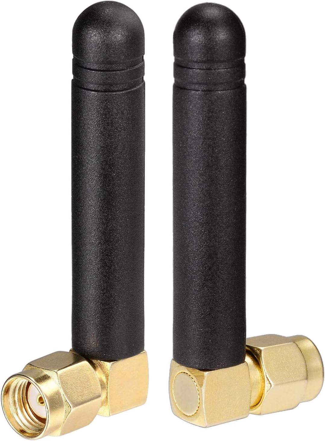 Bingfu Mini Dual Band Wifi 2.4Ghz 5Ghz MIMO RP-SMA Male Right Angle Antenna (2-Pack) for FPV, Bluetooth, USB Adapter, Computer, Pcie Card, Router, Wireless Backup Camera image number 5