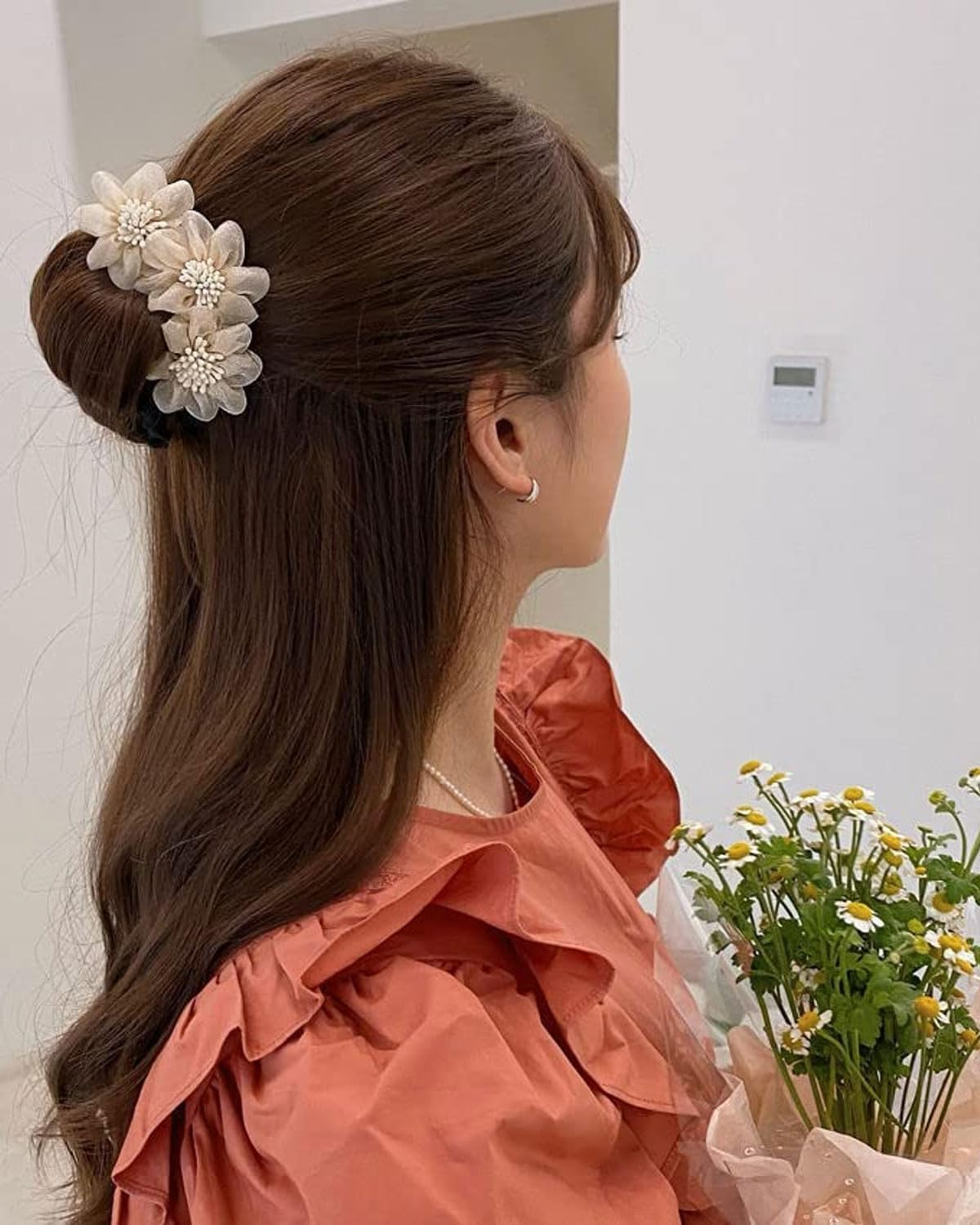 MOPZIJA 3 Pieces Donut Bun Accessories for Thin Hair Bun Donut Women Hair, Flower Hair Bun Maker Twist for Girls and Women, Bun Accessories image number 5