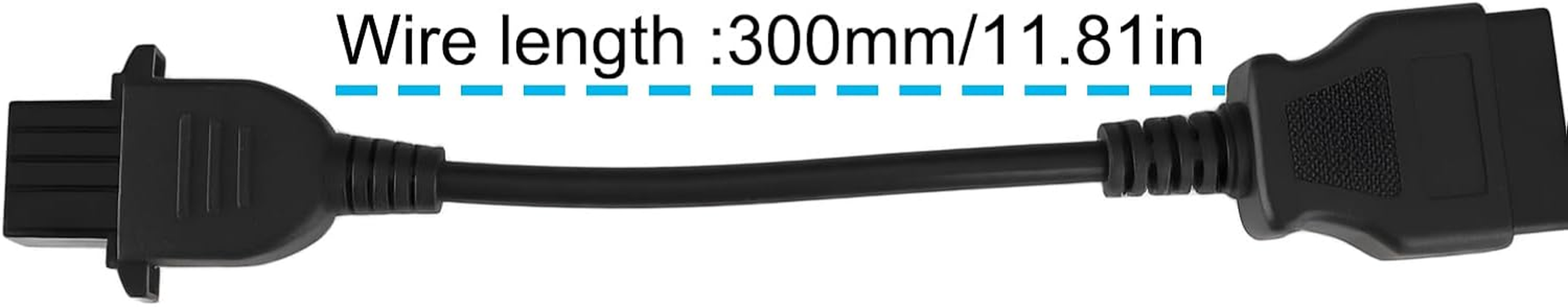 Emagtech Car 16Pin Male OBD2 to 8Pin Female OBD2 Diagnostic Connection Cable Compatible with Volvo Automotive Fault Diagnosis Adapter Cable image number 1