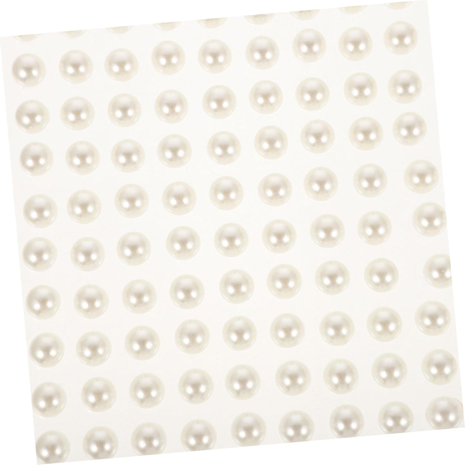 Baluue Adhesive Pearl Stickers 10Pcs 3Mm-8Mm Face Decorative Gems Nail Art Accessories for Women Hair and Makeup Craft image number 1