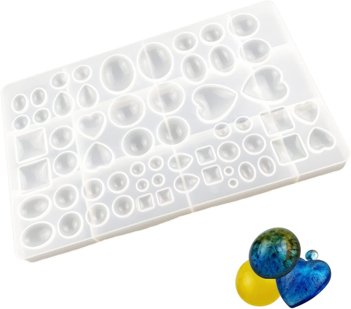 Silicone Resin Jewelry Casting Mold, Resin Jewelry Molds, for DIY Artcraft Project, Crafting, Gift Pendant, Pendant Earrings Making, Large image number 1