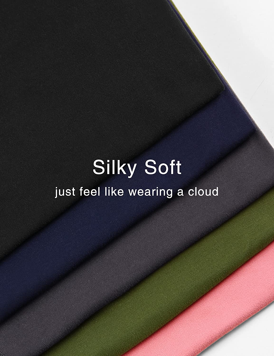 Buttergene Women'S Maternity Leggings over the Belly Pregnancy Active Wear Workout Yoga Tights Pants, 2Pack image number 5