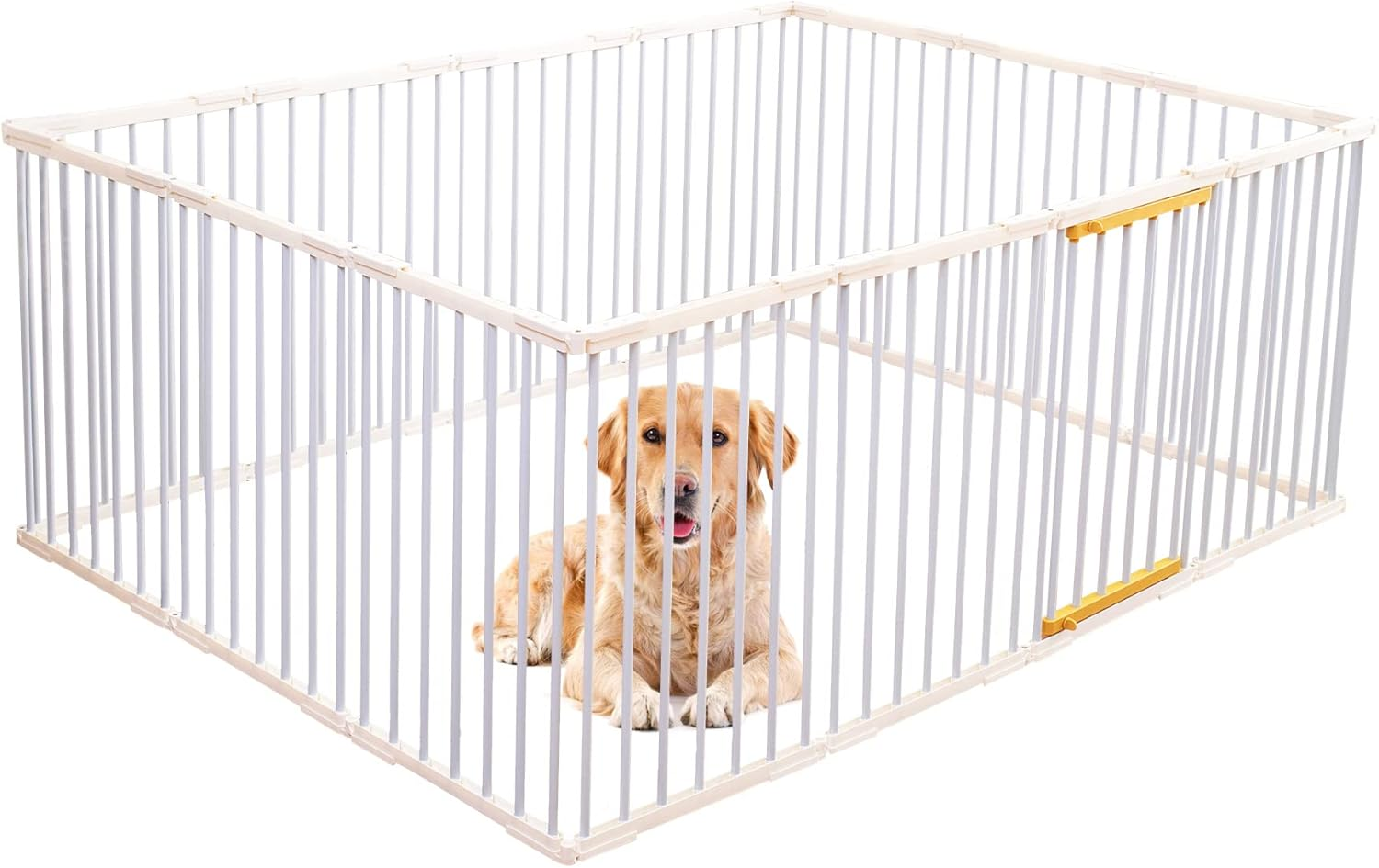 Topet Portable Pet Dog Playpen Enclosure Cage Puppy Exercise Cage Play Pen Fence 8/10/12/14/16 Panels - New Improved Design (14 Panel) image number 6