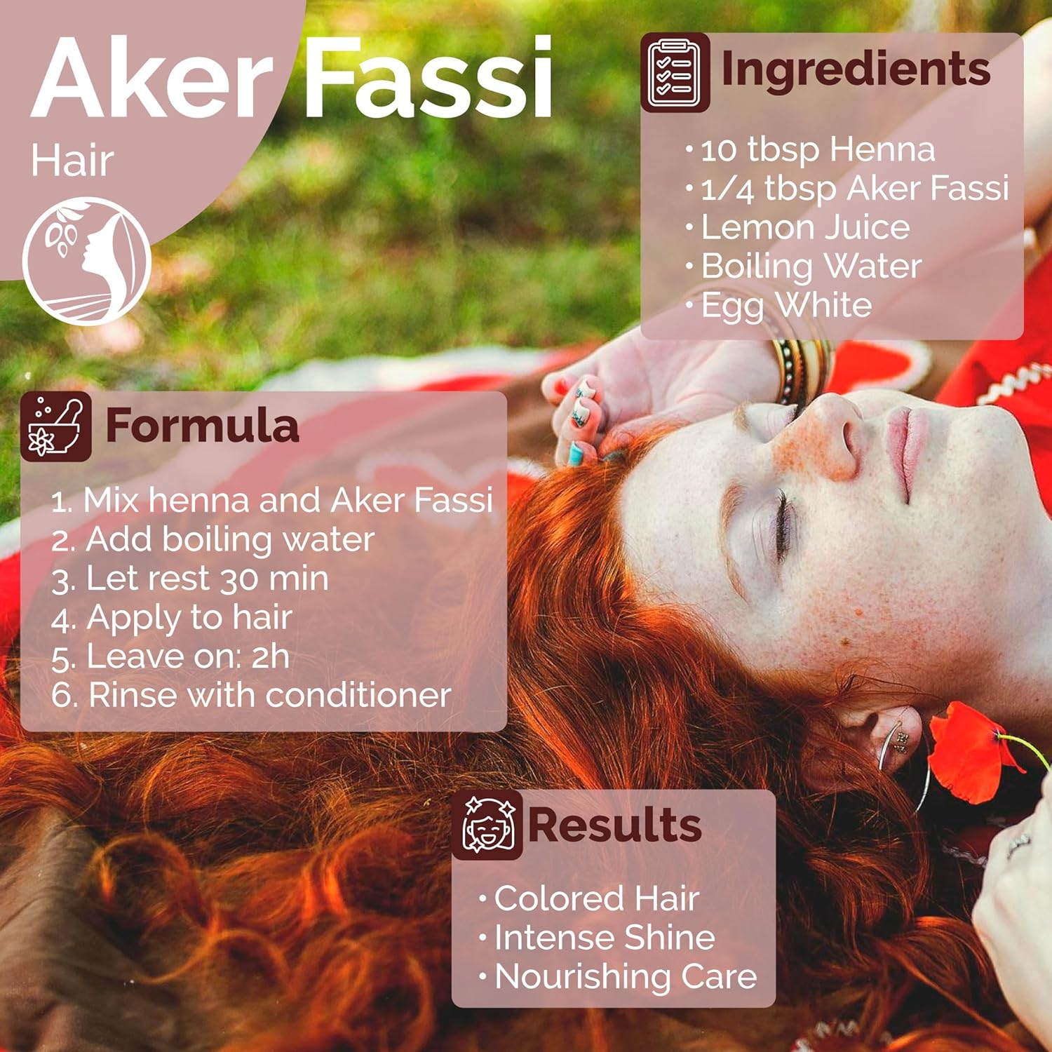 Fatima'S Garden Natural Aker Fassi Powder with Pomegranate Bark - Traditional Moroccan Lip & Cheek Tint 50G image number 6