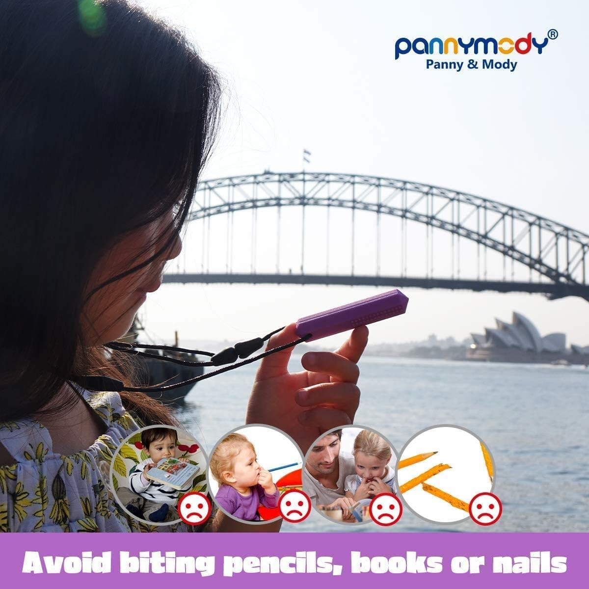 7 Pack Sensory Chew Necklaces &ndash; Australian Local Brand Panny & Mody | NDIS Reimbursement Available | Safe Silicone Chewable Tools for Kids, Teens, and Adults with Autism, ADHD, Anxiety, SPD, and Oral Motor Needs image number 6