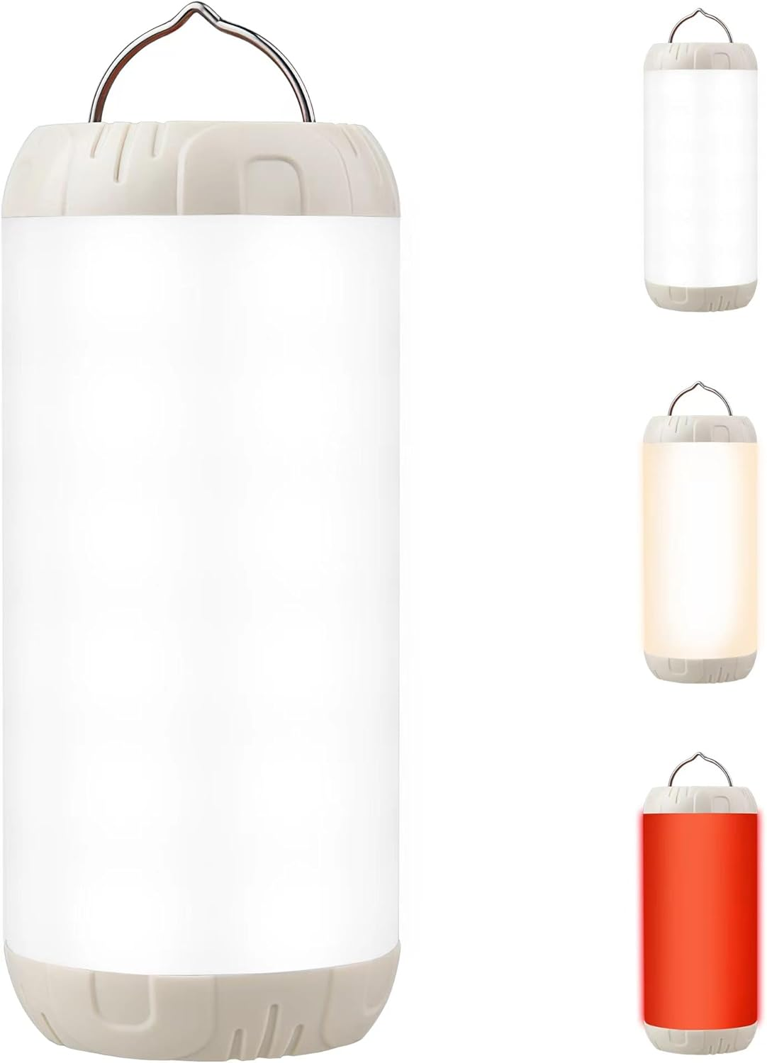 Rechargeable Camping Lantern, 1200 Lumens Ultra Bright Portable LED Lantern, up to 80 Hours Runtime, IP68 Waterproof, 3 Light Modes + SOS Emergency Light for Power Outages, Hiking, Hurricane image number 2