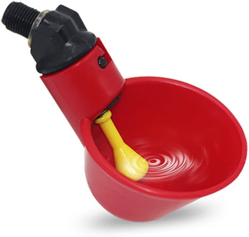 100X Cups Water Feeder Drinker Chicken Automatic Waterer Poultry Chook Bird image number 2