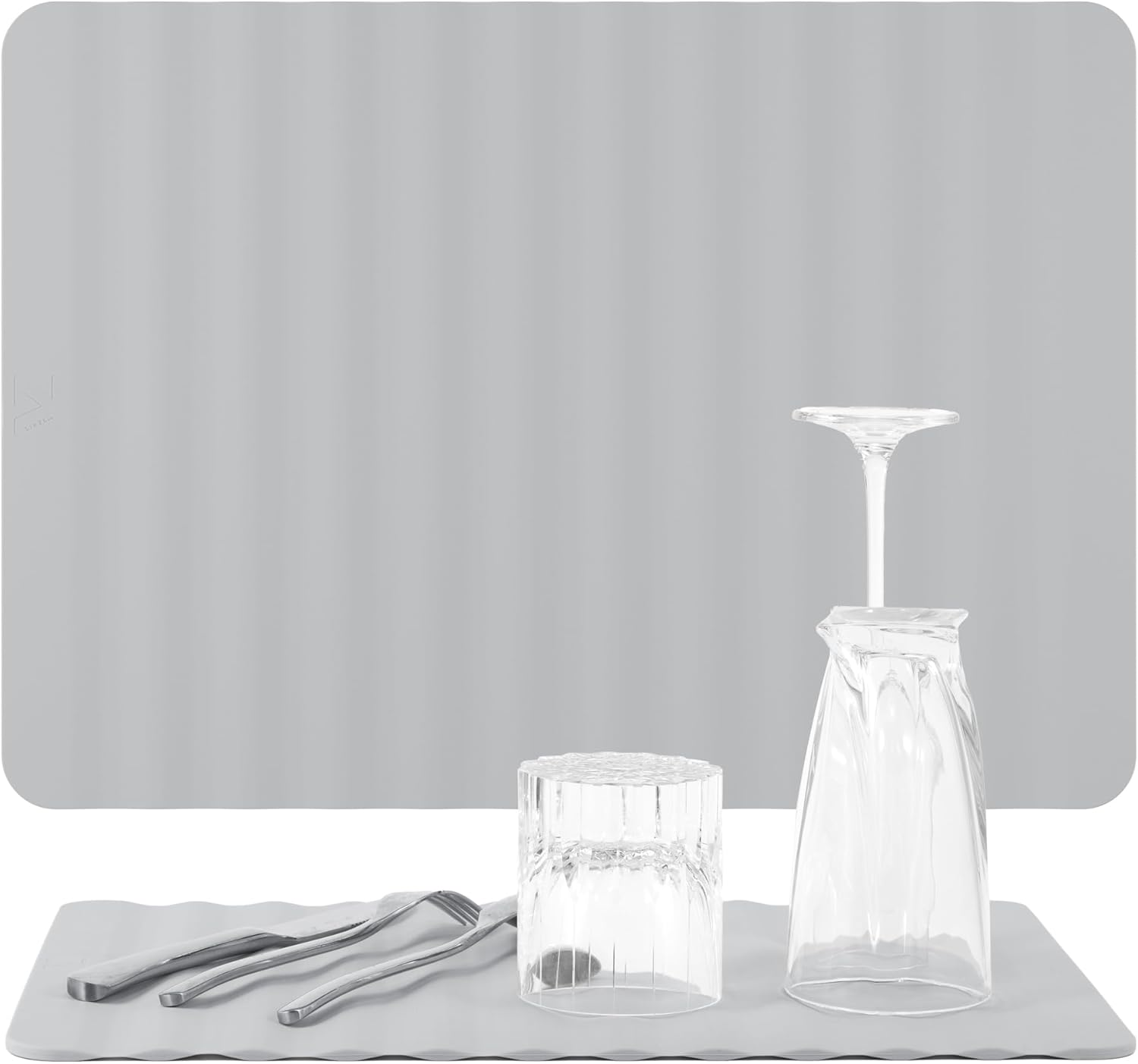 Li&Zhao Dish Drying Mats for Kitchen Counter - Dish Mat Drying Kitchen Mat Silicone Drying Mat Silicone Mats Dish Rack Mat Dish Drainer Mat image number 3