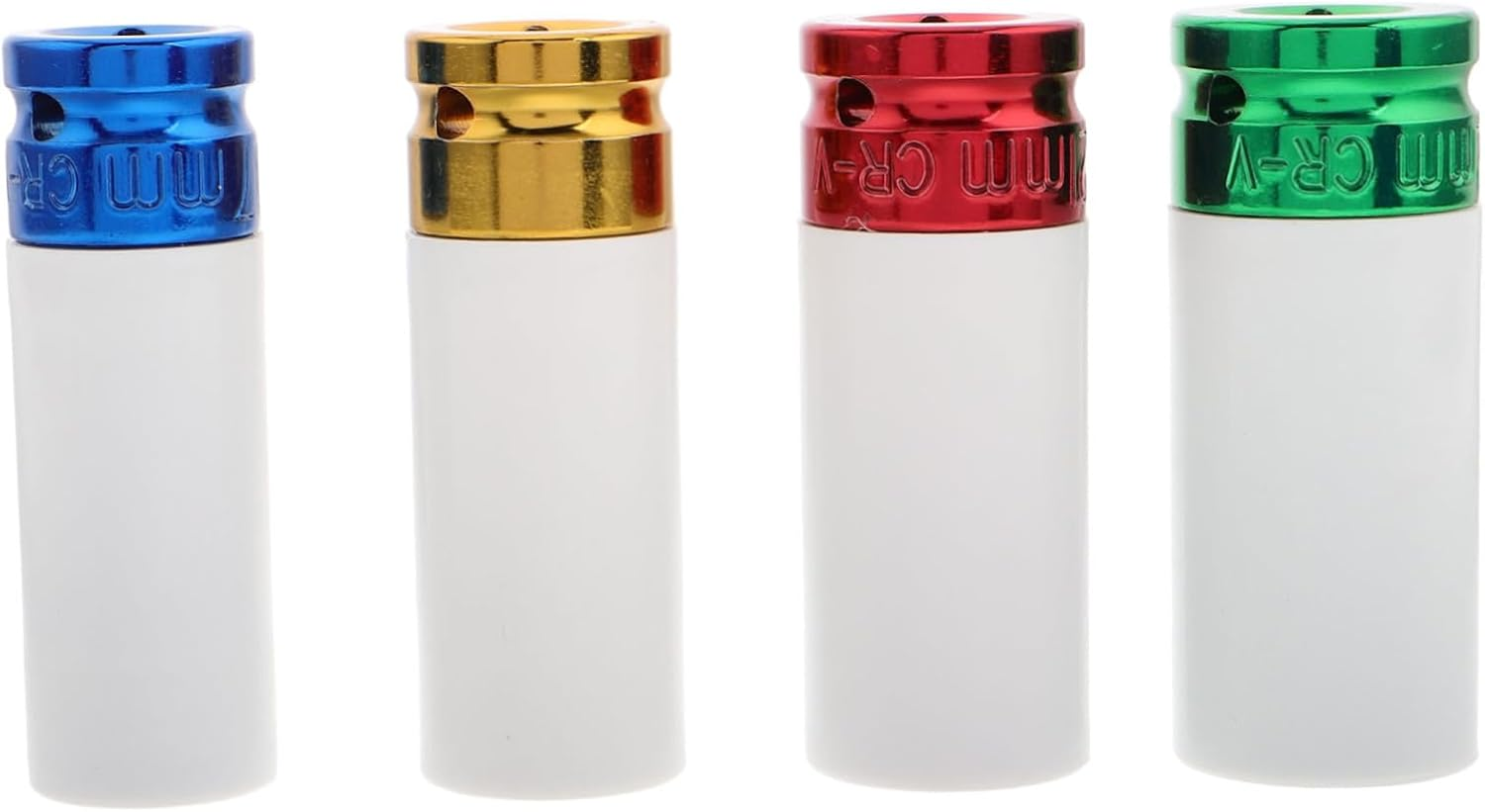 YOSADIER 4Pcs Thin Wall Lug Nut Impact Socket Set Non-Marring Rim Protectors for Automotive Maintenance Includes Convenient Storage Box for and Organization