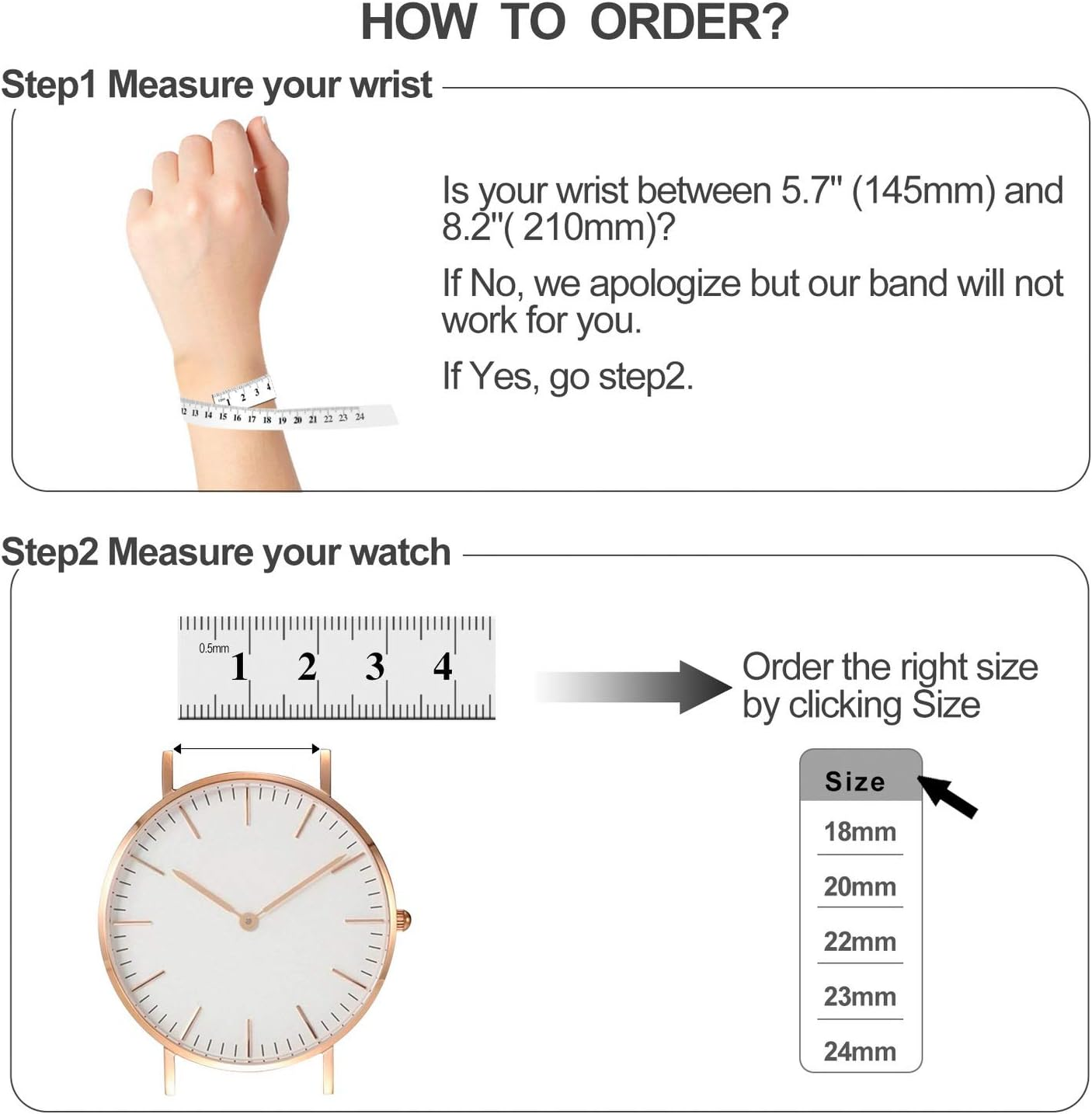 Quick Release Leather Watch Band, Fullmosa Axus Genuine Leather Replacement Watch Strap with Stainless Metal Clasp 14Mm 16Mm 18Mm 20Mm 22Mm 24Mm (Choose the Proper Size) image number 6