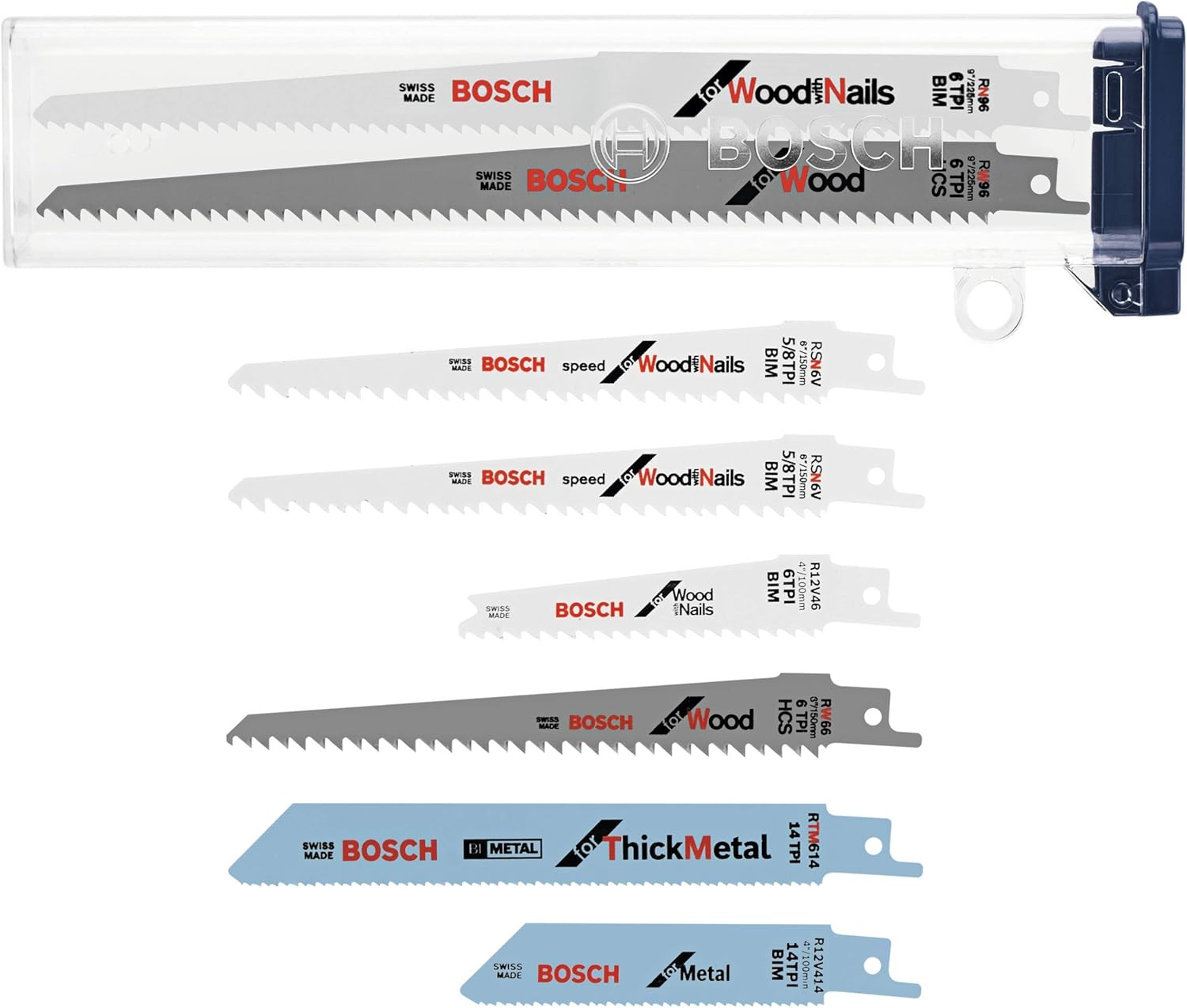 Bosch RAP7PK 7-Piece Reciprocating Saw Blade Set image number 3