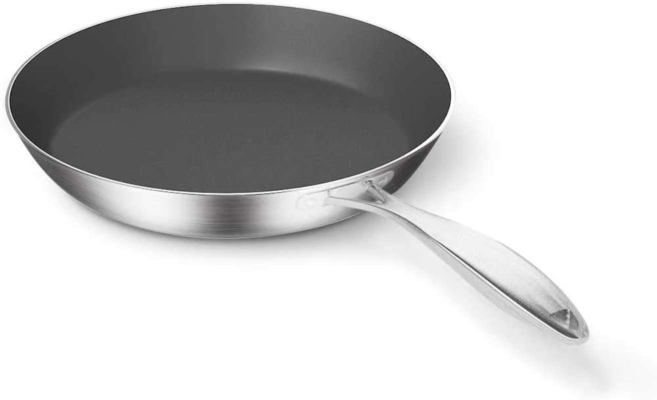 SOGA Stainless Steel Fry Pan Induction Frying Pan Non Stick Interior 220 * 43Hmm image number 3