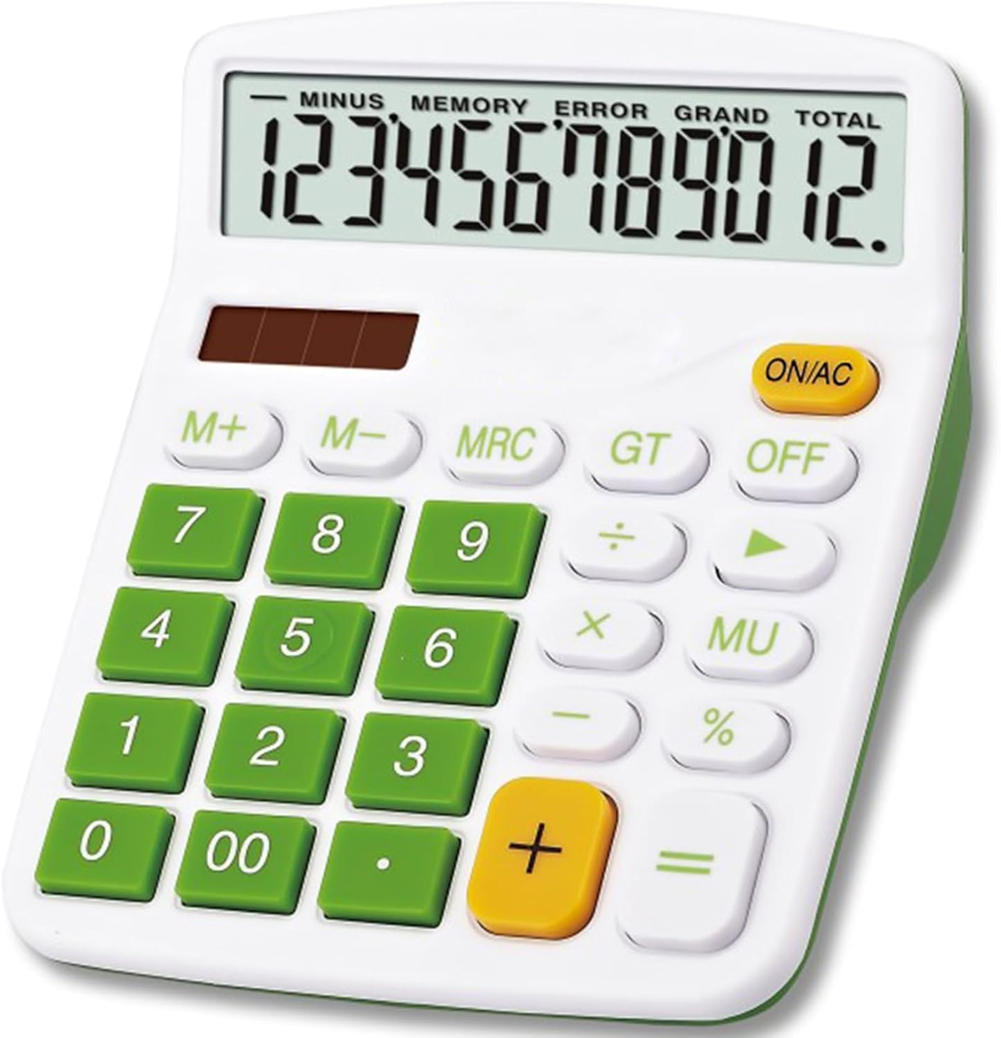 Mengshen Office Basic Calculator Solar Battery Dual Power Financial Dedicated Calculator 12 Digit Display Large Standard Function Desktop Business Calculator Multifunctional