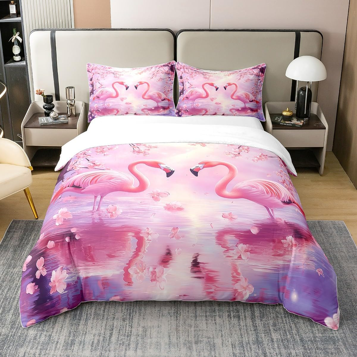 100% Cotton Koi Fish Bed Linen Set 155 X 220 Cm Japanese Style Ukiyo-E Comforter Cover Ocean Waves Floral Duvet Cover Japanese Red Sun Bedspread for Women Men Adults