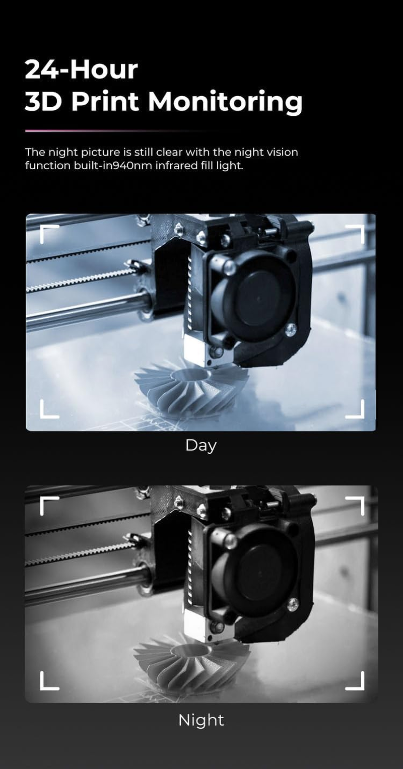 Creality Nebula Camera, HD Quality and True-To-Life Video, Time-Lapse Filming, Real-Time Monitoring, 3D Printer Accessories for Sonic Pad/Nebula Pad/Ender-3 V3 KE/CR-10 SE/HOLOT-MAGE/HOLOT-MAGE PRO image number 6