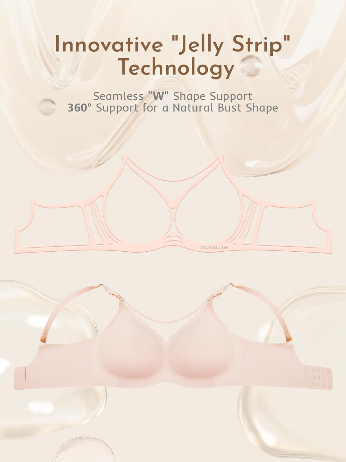 Nursing Bras for Breastfeeding Comfort Maternity Bras Natural Pregnancy Bras for Women image number 5