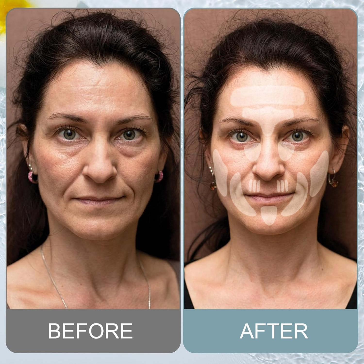 Face Wrinkle Patches - 192 Pcs Face Patches for Overnight to Reduce Forehead Wrinkles, Smile Lines, Fine Lines & Chin Wrinkles, anti Wrinkle Facial Patches for Women