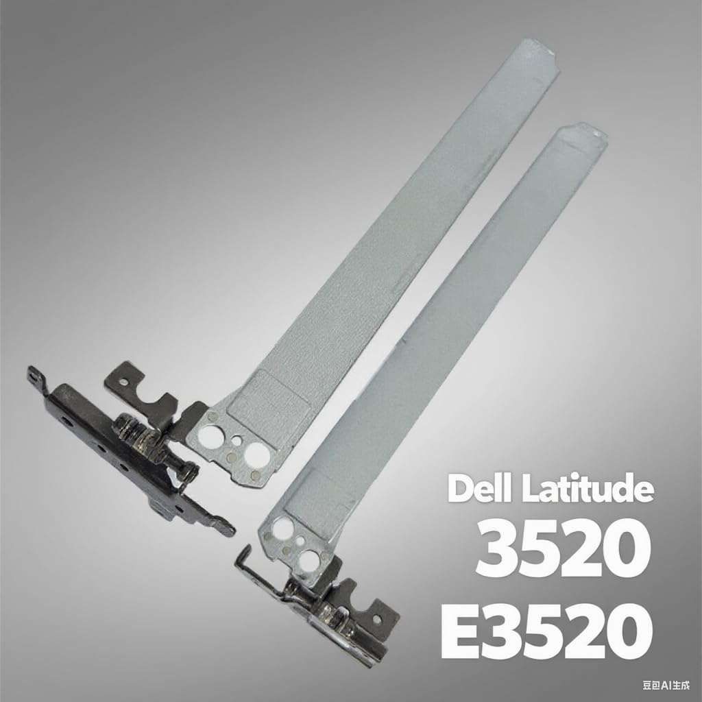 Gintai No-Touch L&R Left & Right LCD Screen Hinge Bracket Replacement for Dell Latitude 3520 E3520 LCD Kit Hinge Left & Right Pair Set 15.6" image number 2