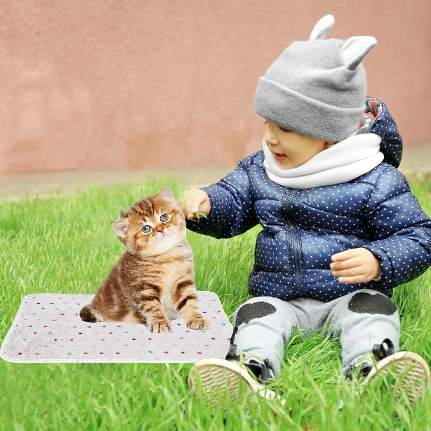 3 Pieces Puppy Blankets Washable Small Animal Fleece Beddin Soft Cats Blankets Small Reusable Small Pet Sleep Blankets Coral Velvet Hamster Guinea Pig Cage Liners for Hamster Ferret Rabbits 40 * 60Cm image number 6