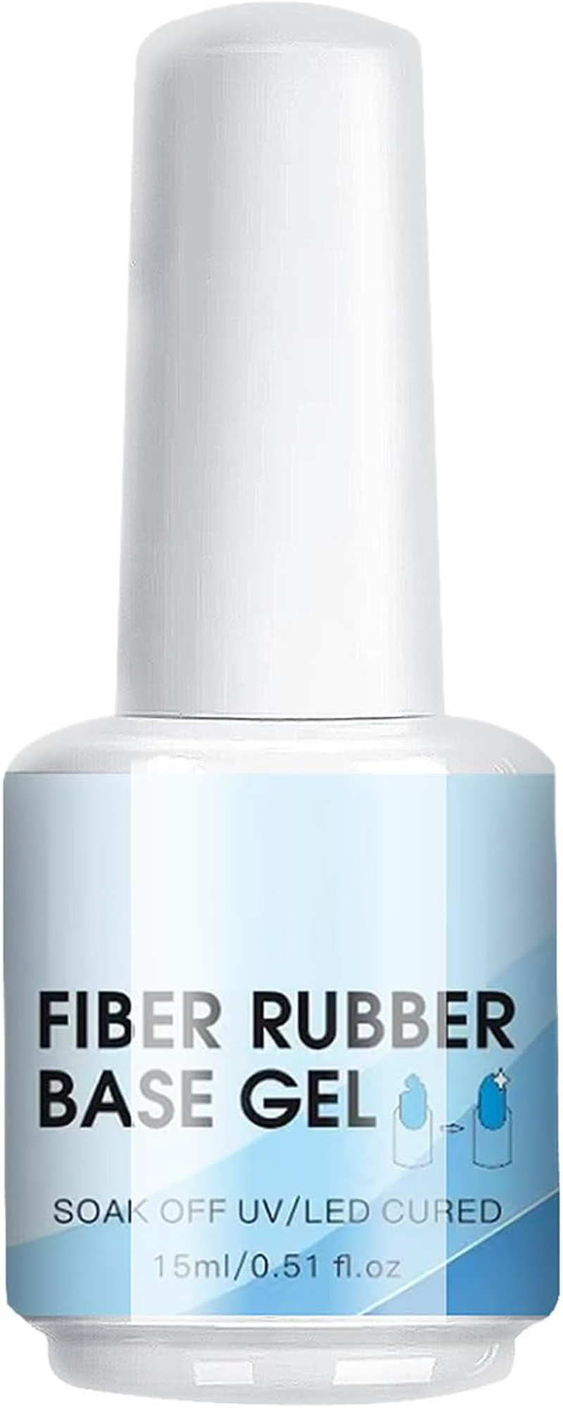 Gwtdtoad Nail Repair Gel | Nail Repair Extend Fiber Gel Base Coat - 15Ml UV Led Curing Requires Manicure Supplies for Salon Indoor Home Travel Outdoor image number 3