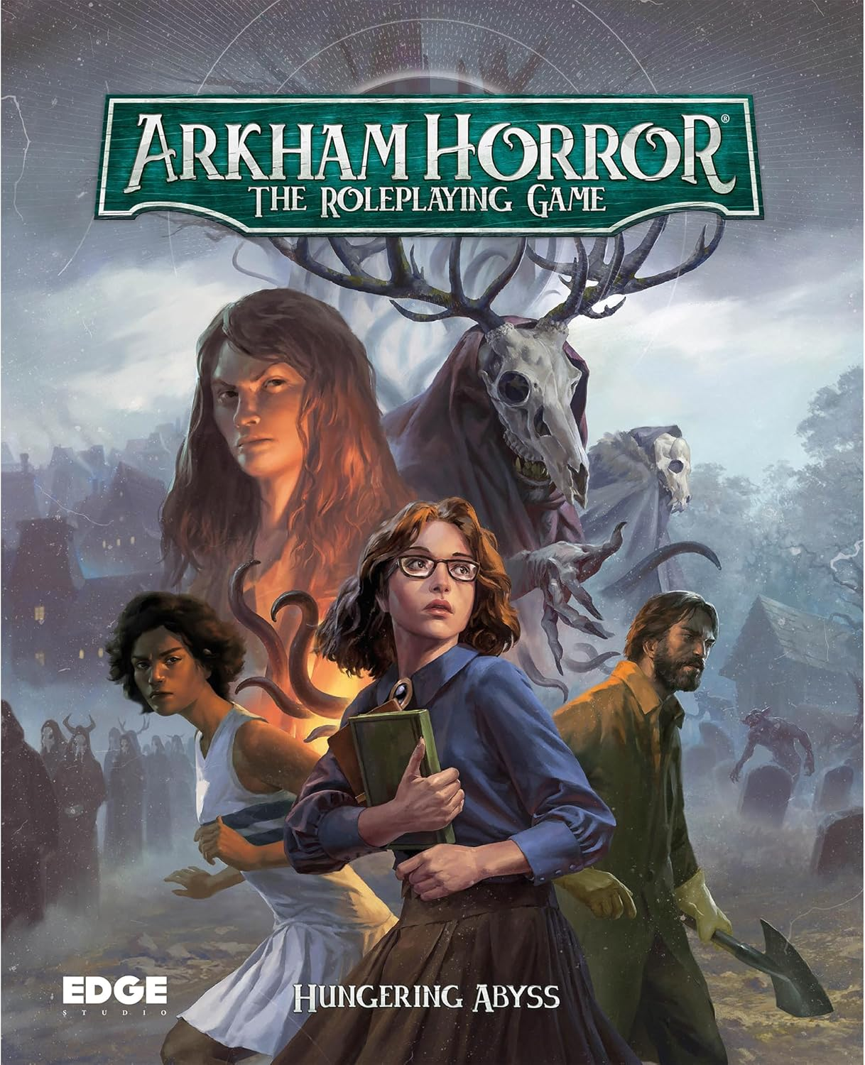 Asmodee North America Arkham Horror Hungering Abyss Board Game for 6 Players, Ages 14+ image number 1