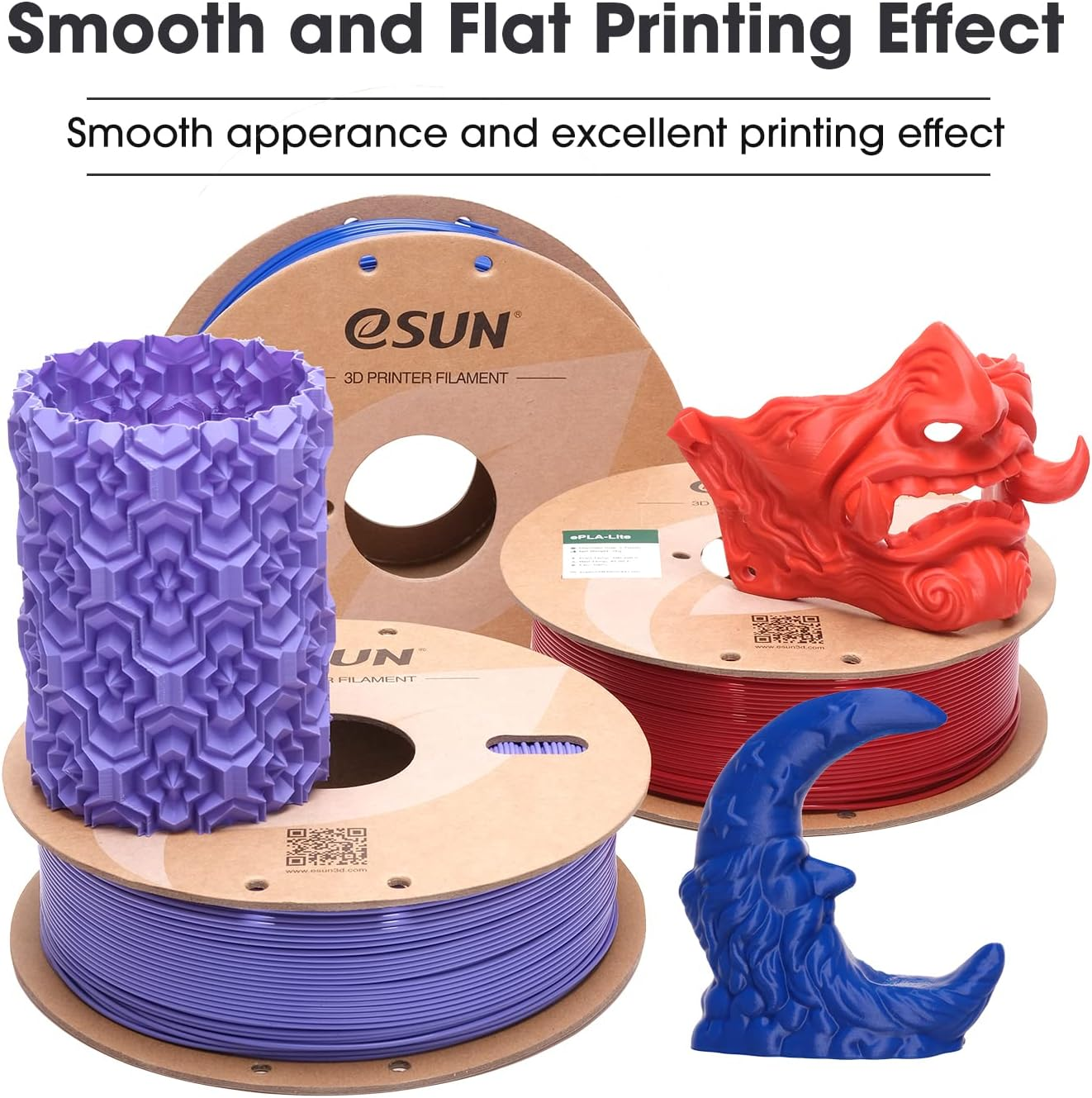 Esun PLA Filament 1.75Mm, 3D Printer Filament Upgraded PLA Filament, Dimensional Accuracy +/- 0.03Mm, 1KG Spool (2.2 LBS) 3D Printing Filament for 3D Printers,Black image number 7