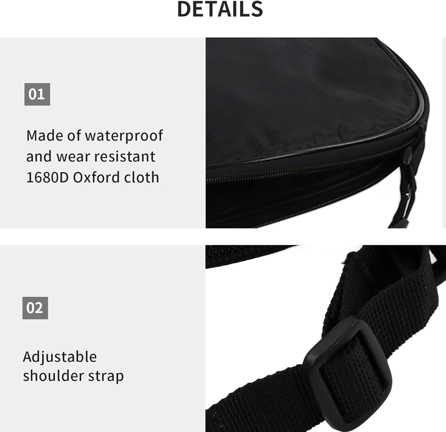 Squash Racquet Cover Bag,Lightweight Squash Racquet Bag,Racket Carrying with Adjustable Shoulder Strap for Tennis, Badminton image number 2