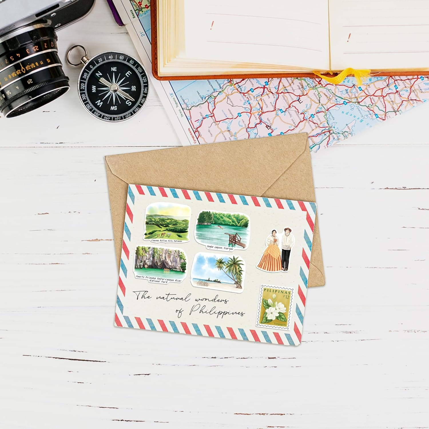 Navy Peony Philippines Travel Stickers image number 4