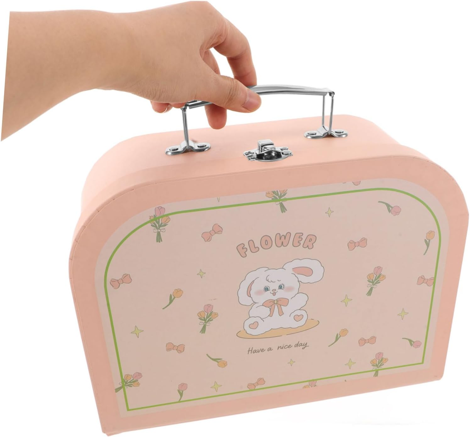 MAGICLULU Cardboard Suitcase Toys for Boys and Girls Creative Storage Box Lid for Painting Craft Stationery image number 3