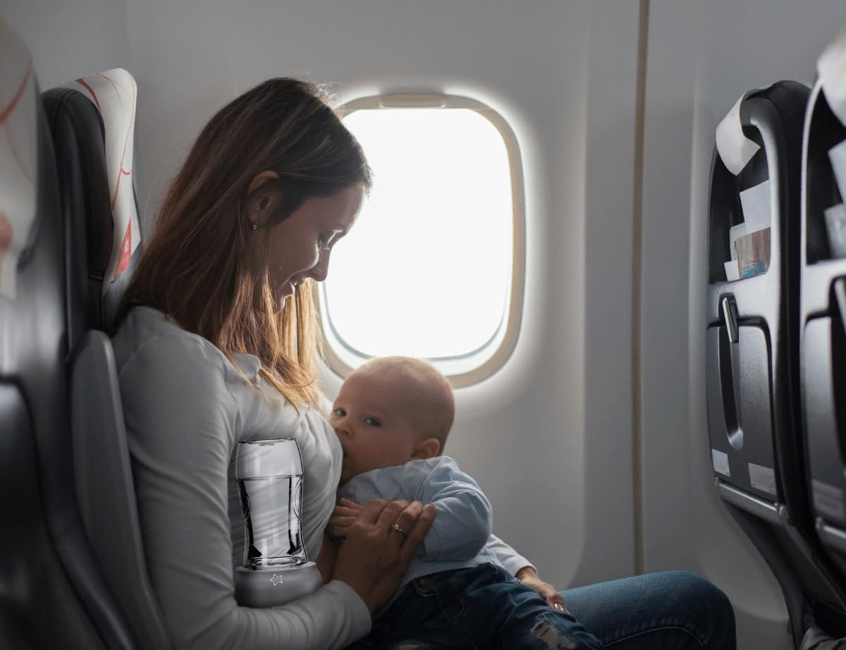 Cherub Baby Anywhere Universal Portable Wireless Cordless and Rechargeable Travel Baby Bottle Warmer with Temperature Display image number 5