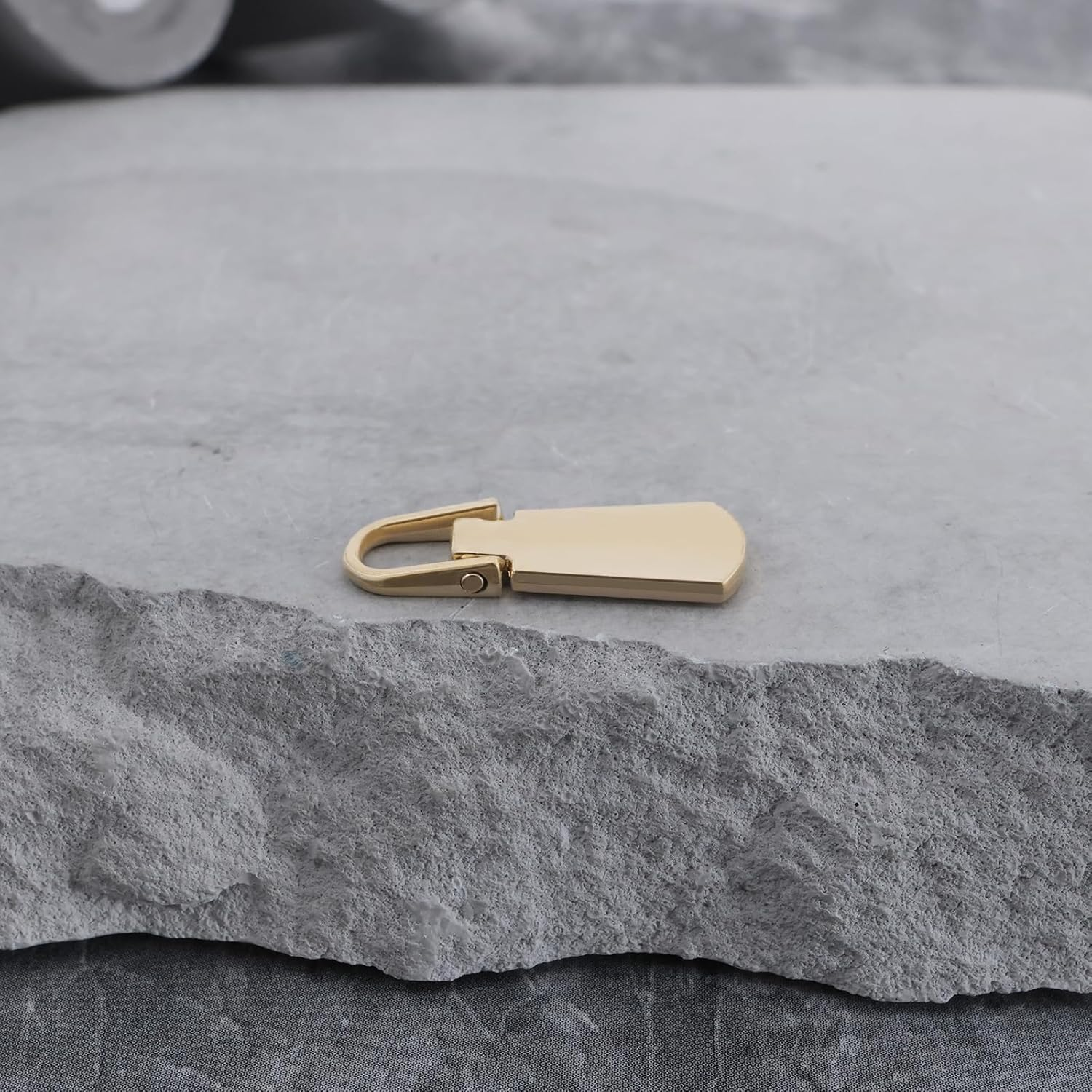 SG Store 9Pcs Detachable Zipper Pull Metal Puller Tap Slider Clip-On Pull Suitable for Bags Wallets Crafts Sewing (Gold, Silver, Gunmetal) image number 1