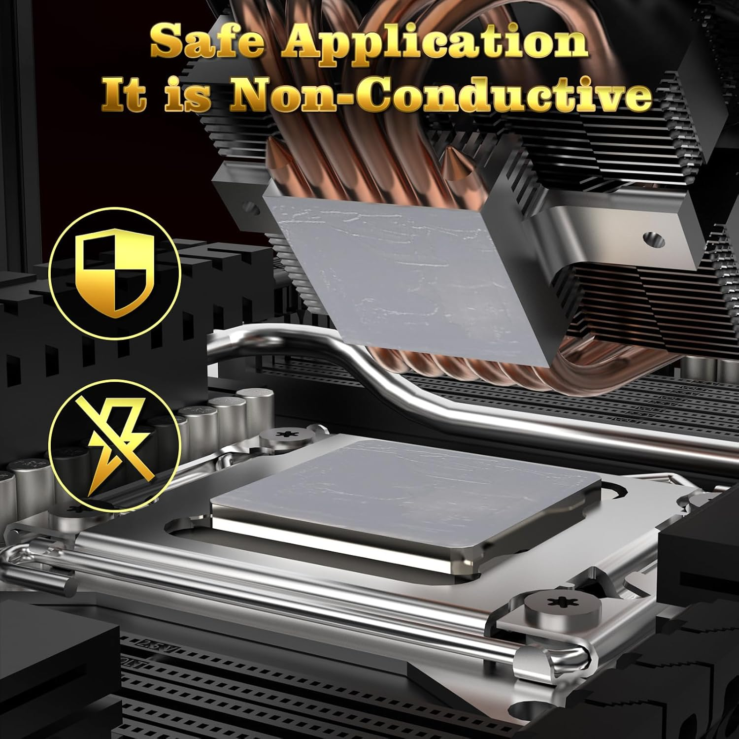 JLJ Thermal Paste CPU Compound Paste Heatsink for Ic/Processor/Cpu/All Coolers, Carbon Based High Performance, Thermal Interface Material (4G) image number 3