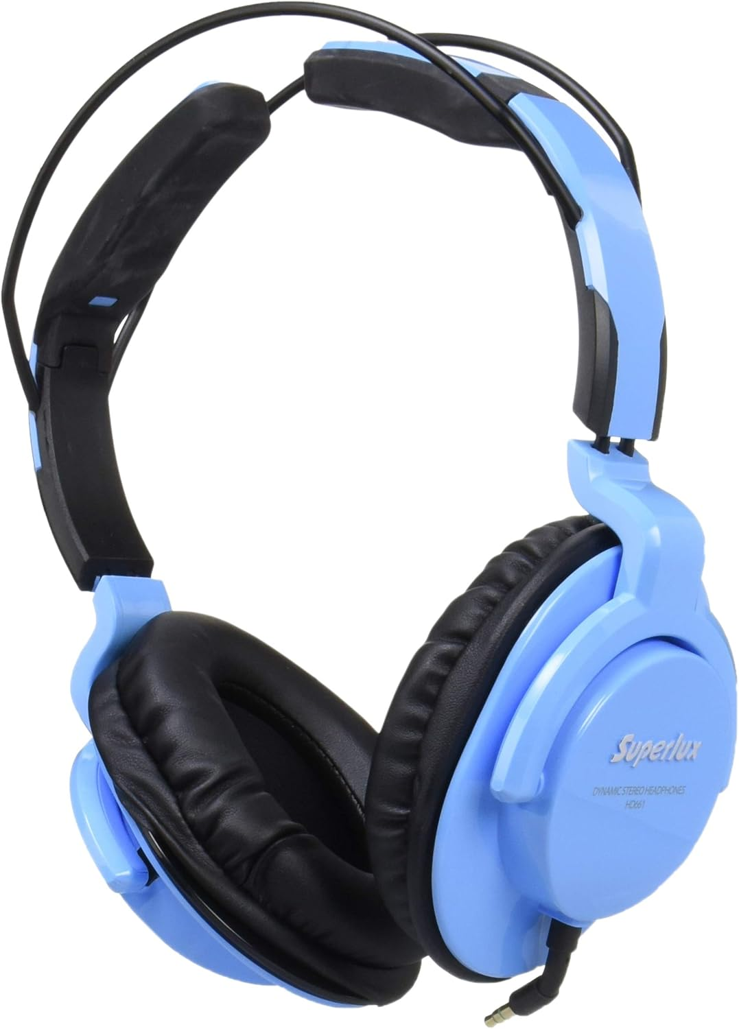 Superlux HD661 Blue Sealed Studio Monitor Headphones, Blue