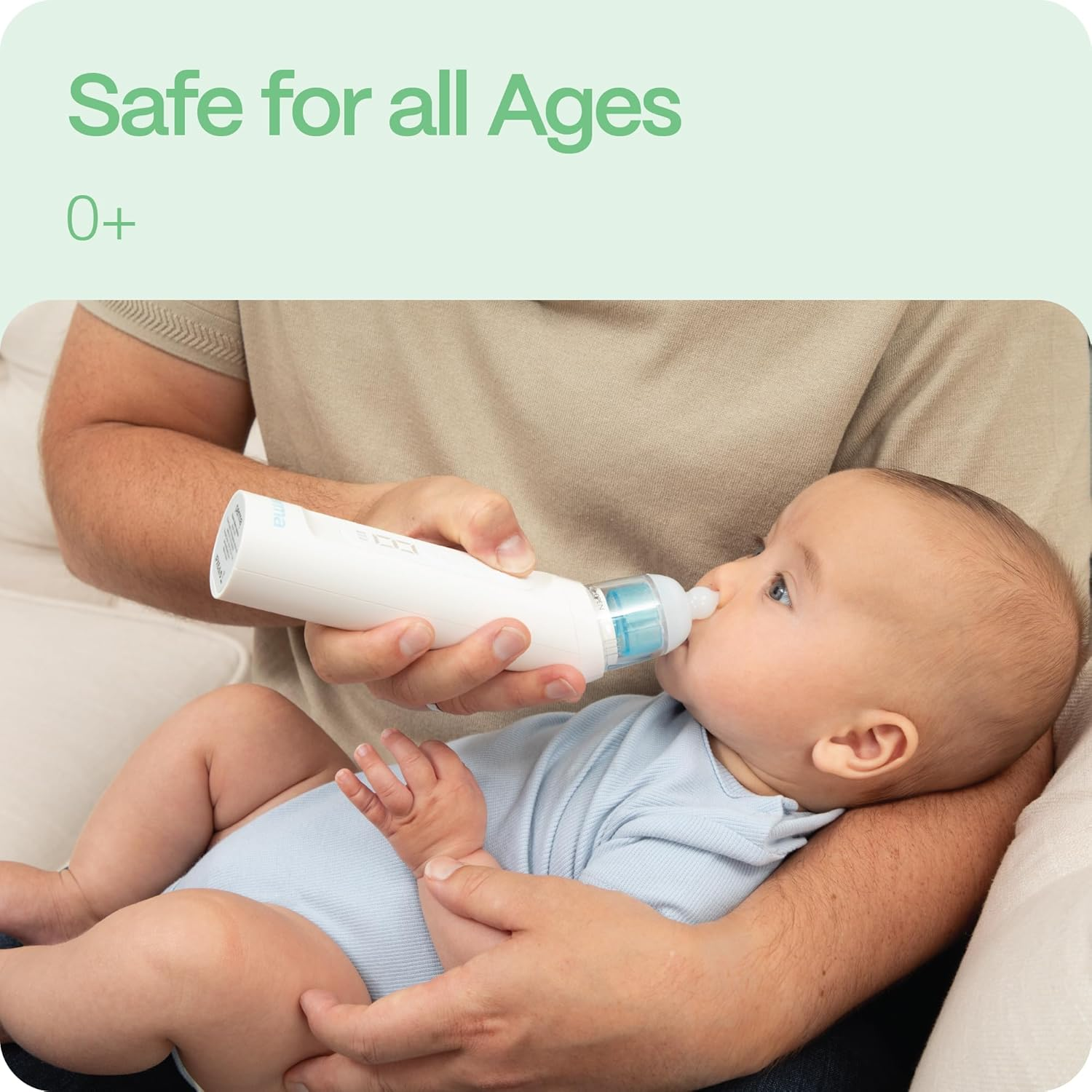 Perma Electric Nasal Aspirator, Strong Adjustable Suction with 5 Levels, Soft Silicone Tips for Newborns and Toddlers, Quiet Rechargeable Design, 130-Minute Runtime, Easy Clean, Includes Multiple Tips and Case image number 1