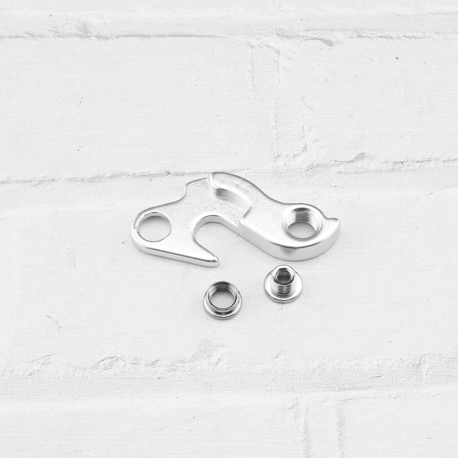 Emsea 2PCS Mech Derailleur Hanger Derailleur Hook Bicycle Tail Hook Rear Derailleur Hook Aluminum Alloy with Screws for MTB Mountain Road Bike Cycling Bicycle image number 4