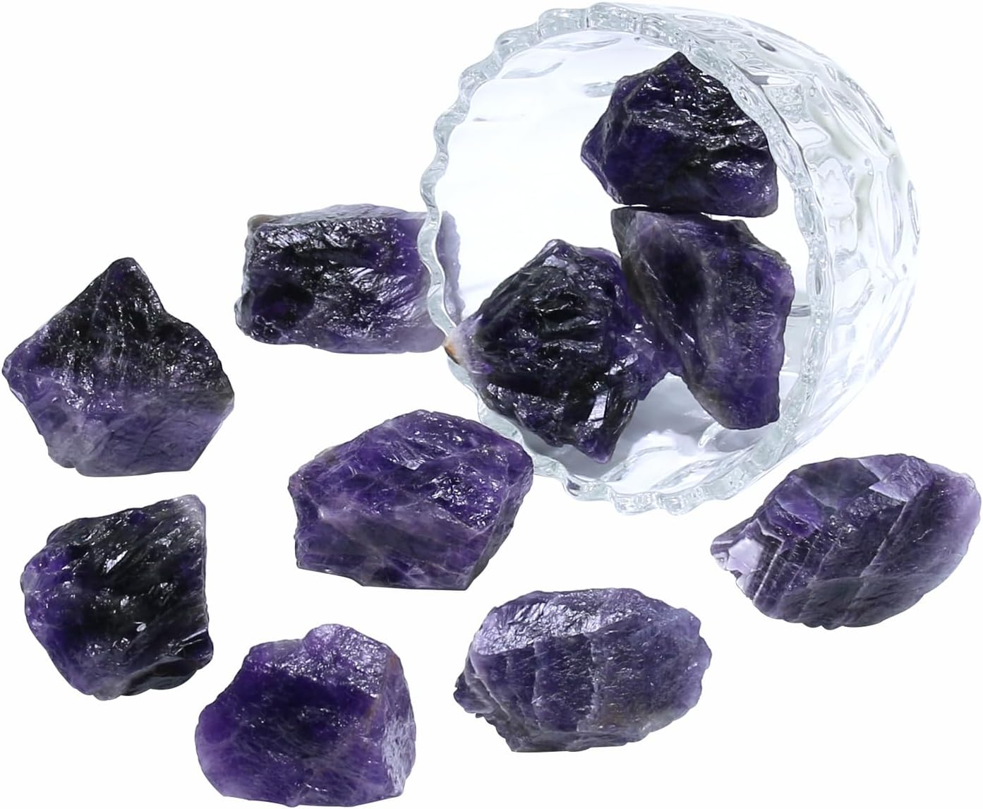 Raw Amethyst Stone Crystals Bulk, Real Gemstones and Crystals, Rocks and Minerals, Healing Crystals, Quartz Crystals and Healing Stones, Cuarzos Originales De Energia Y Piedras(464G) image number 6